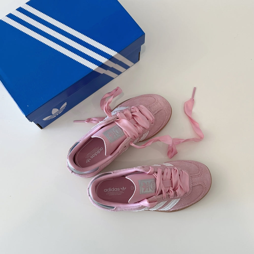 아디다스 삼바 OG 핑크 화이트 프릴 리틀 키즈