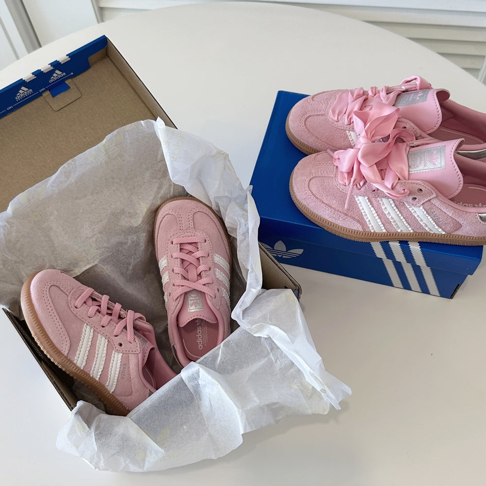 아디다스 삼바 OG 핑크 화이트 프릴 토들러