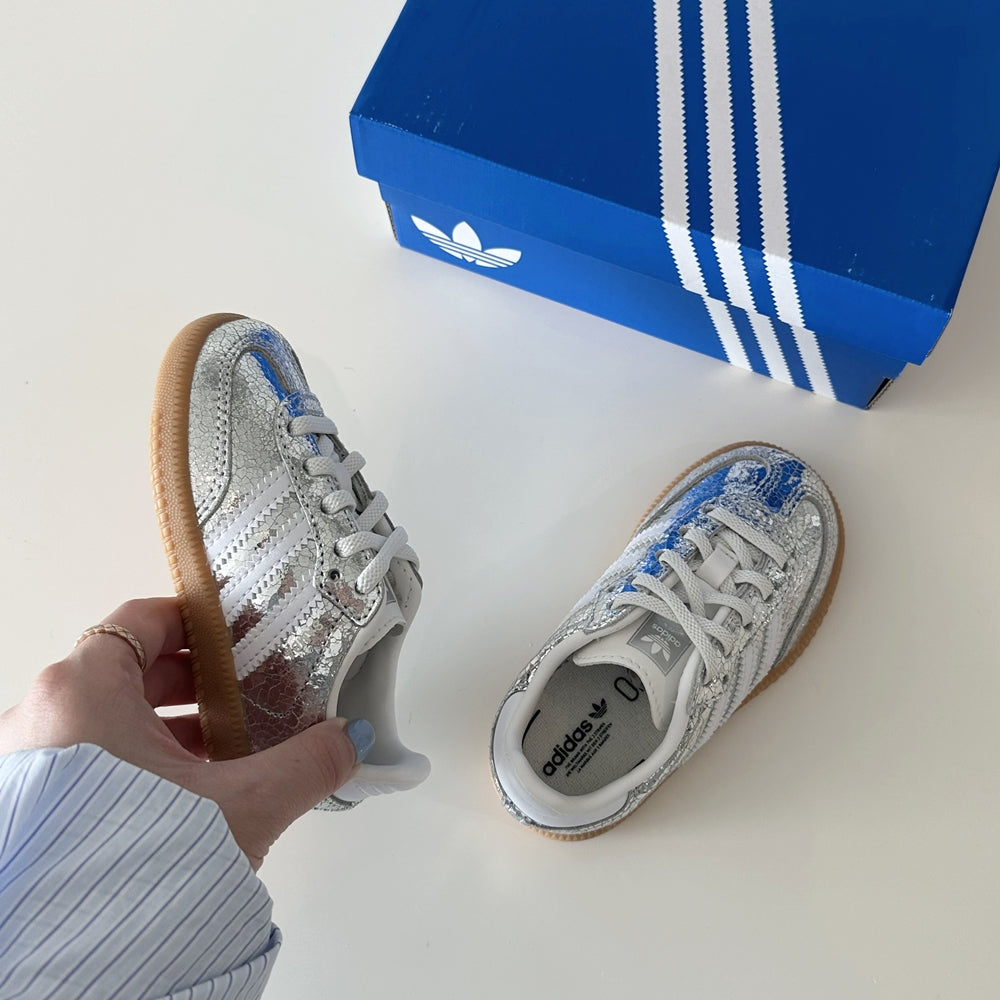 아디다스 삼바 OG 실버 메탈릭 토들러