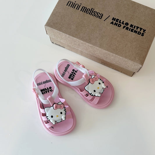 미니 멜리사 키티 힙 샌들 핑크