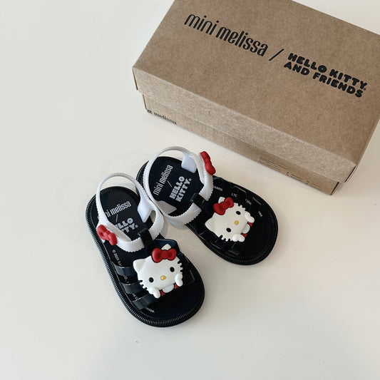 미니 멜리사 키티 힙 샌들 블랙