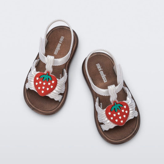 [SALE] 미니 멜리사 스트로베리 샌들 화이트