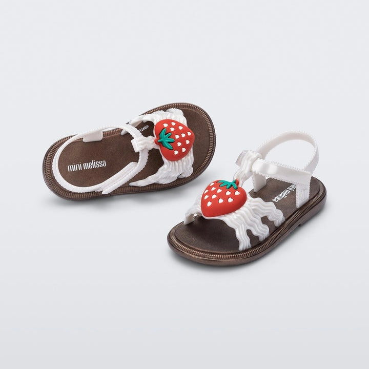 [SALE] 미니 멜리사 스트로베리 샌들 화이트