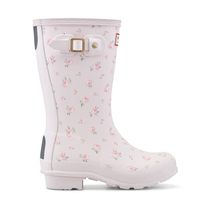 HunterXLoveShackFancy 오리지널 숏 레인 부츠 핑크 플로럴(180-230size)