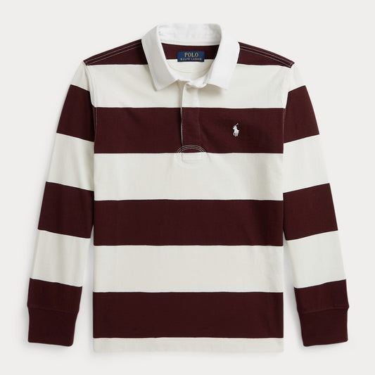 폴로 랄프로렌 럭비 티셔츠 버건디 화이트 (2T~XL)