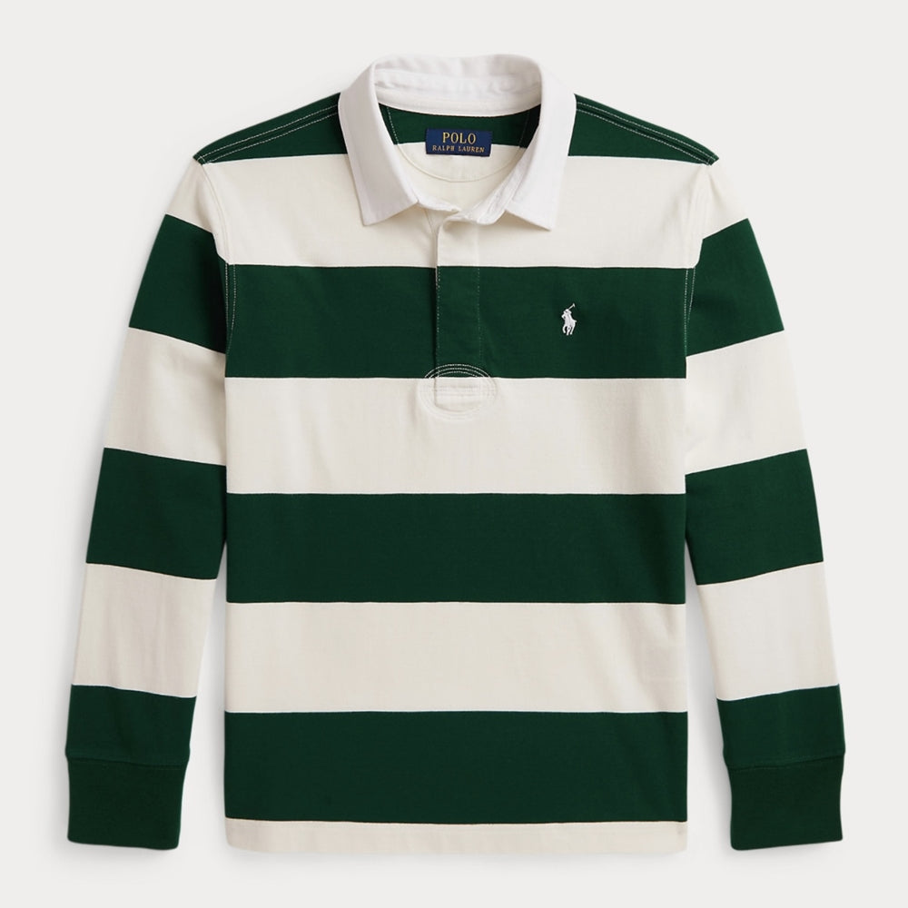 폴로 랄프로렌 럭비 티셔츠 그린 화이트 (2T~XL)