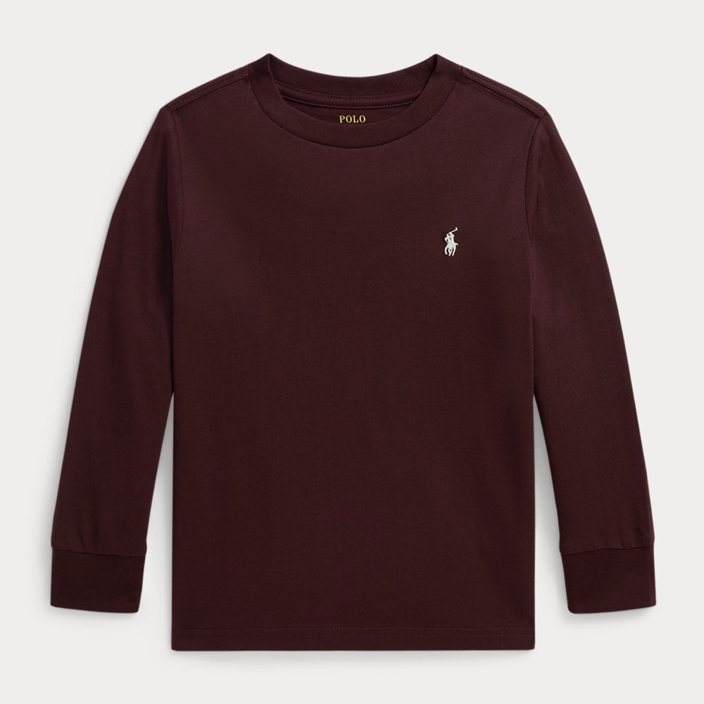 폴로 랄프로렌 롱 슬리브 티셔츠 리치 루비 (2T~XL)