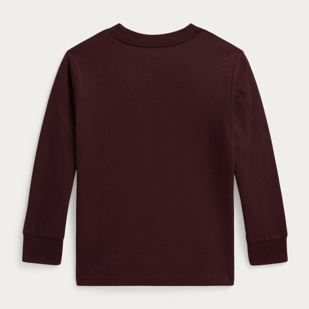 폴로 랄프로렌 롱 슬리브 티셔츠 리치 루비 (2T~XL)